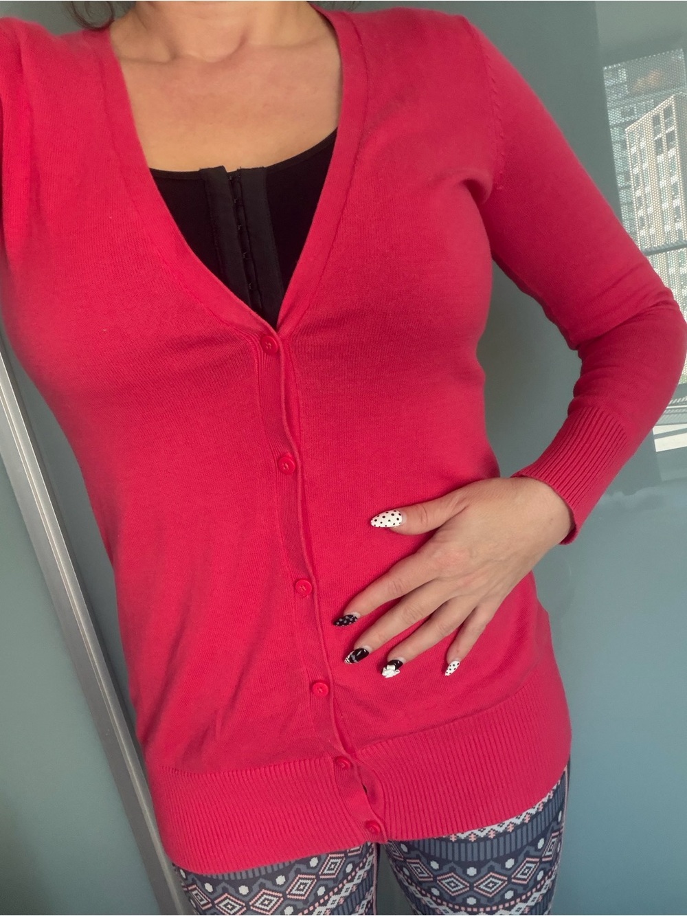 bossini LADIES Women'Small Cotton Cardigan Candy Pink